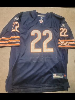 Reebok Navy Football Jersey with Orange Accents Matt Forte Chicago BEARS
